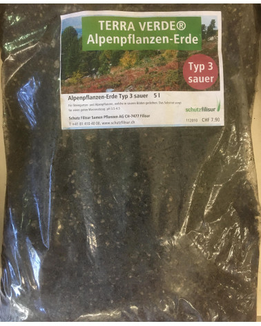 Terra Verde Alpenpflanzenerde Typ 3